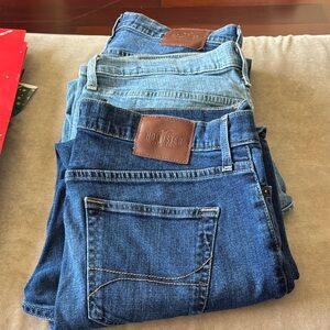 Hollister Men's Denim Collection (Bulk of 3 pairs)- Dark and Light Blue